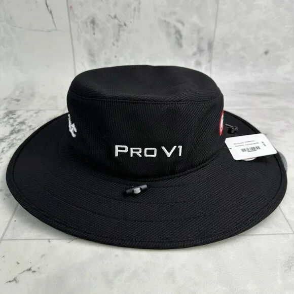 NEW Titleist Tour Aussie Black/White Bucket Golf Hat - Picture 3 of 6